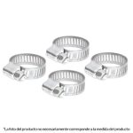 Abrazadera mini-4 de acero inoxidable, blíster con 4 pzas