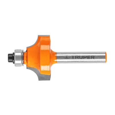 Broca para router, redondeado con moldura, 1? con balero