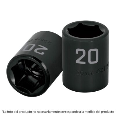 Dado cuadro 1/2? de impacto 6 puntas de 12 mm