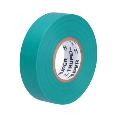 Cinta de aislar de 18 m x 19 mm, verde
