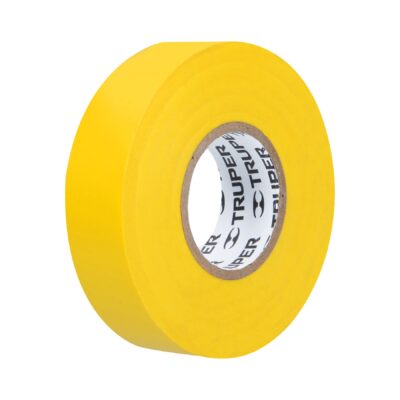 Cinta de aislar de 18 m x 19 mm, amarilla