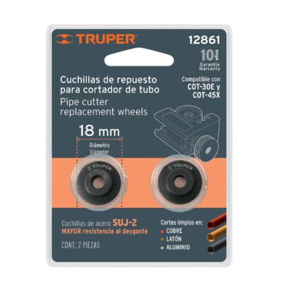 Blíster con 2 cuchillas para cortador de tubo COT-30E