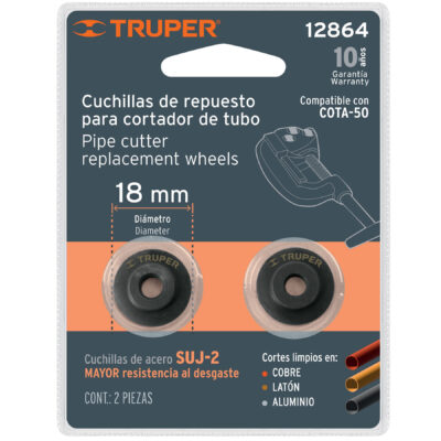 Blíster con 2 cuchillas para cortador de tubo COTA-50