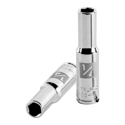 Dado largo de 1/4?, 6 puntas, cuadro 1/4?