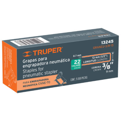 Caja con 5000 grapas corona 3/8? calibre 22, 13mm p/ENNE-70