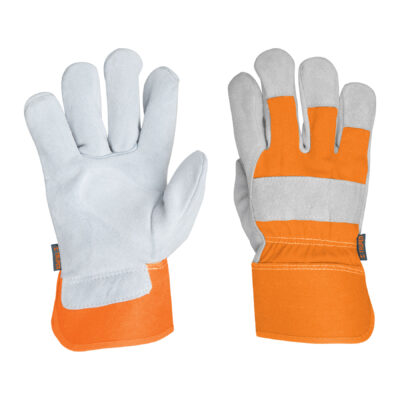 Guantes de carnaza y loneta, unitalla