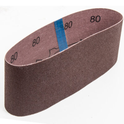 Banda de lija 3 X 21, grano 80, funda con 3 piezas