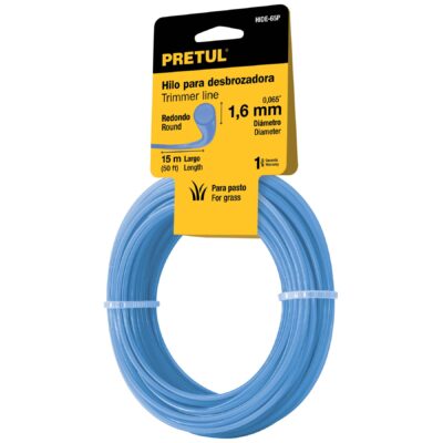 Hilo redondo para desbrozadora, 15 m, 1.6 mm
