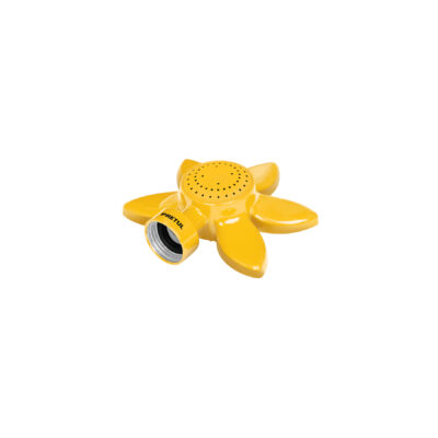 Aspersor base metálica circular, tipo flor