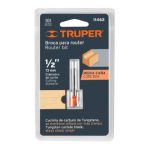 Broca para router, media caña, 1/2?