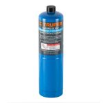 Cilindro de gas propano de 400 g, azul