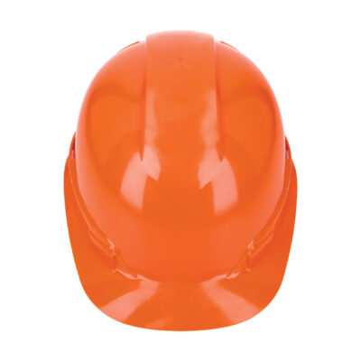 Casco de seguridad, ajuste de matraca, naranja