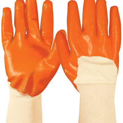 Guantes algodón recubiertos con nitrilo, medianos